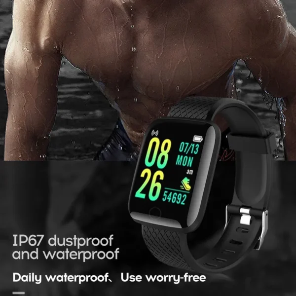 116 Plus Stylish Smartwatch With 2 Straps - Image 10
