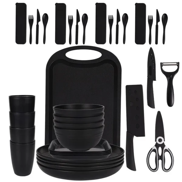 24pcs stylish dinner/serving set with kitchen wares
