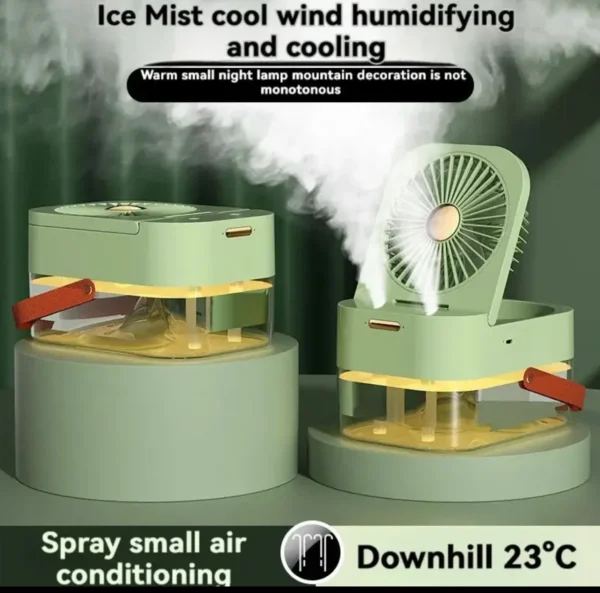 Dual Spray Air Conditioner Fan with Night Light - Image 3