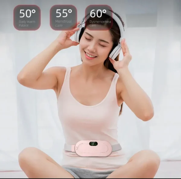 Rechargeable Menstruation Cramp Heating & Vibrating Soothing Belt/Massager - Image 7
