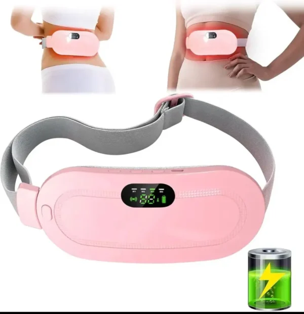Rechargeable Menstruation Cramp Heating & Vibrating Soothing Belt/Massager - Image 2