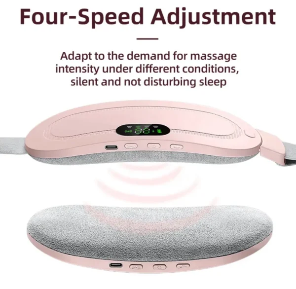 Rechargeable Menstruation Cramp Heating & Vibrating Soothing Belt/Massager - Image 3