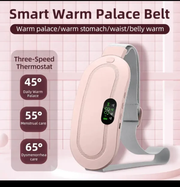 Rechargeable Menstruation Cramp Heating & Vibrating Soothing Belt/Massager - Image 5