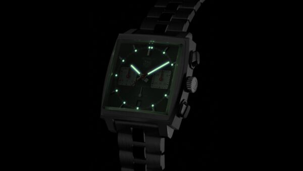Tag Hueer Monaco Luxury Men's Watch luminous dial