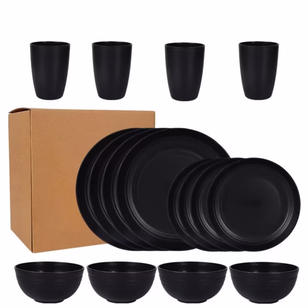 16 pcs eco-friendly dinnerware