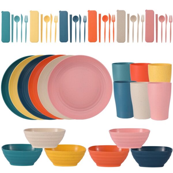 24pcs eco-friendly serving set style 2