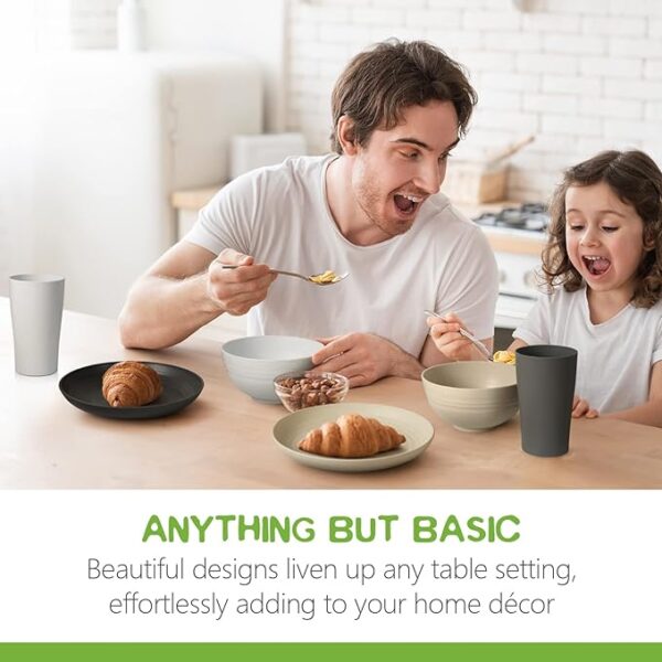 32pcs eco-friendly dinnerware