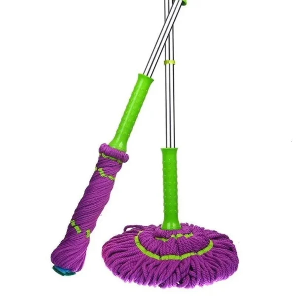 Self-Squeezing 360 degrees Rotary Microfiber Mop head 2