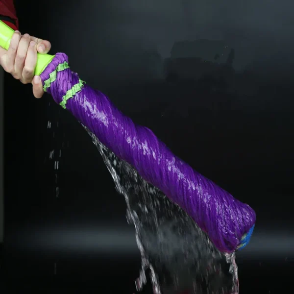 Self-Squeezing 360 degrees Rotary Microfiber Mop head squeezing
