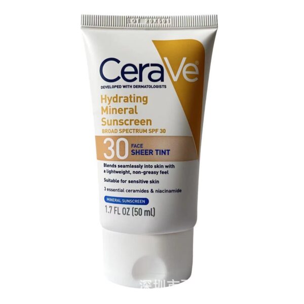 CeraVe Hydrating Mineral Sunscreen SPF 30 Face Sheer Tint
