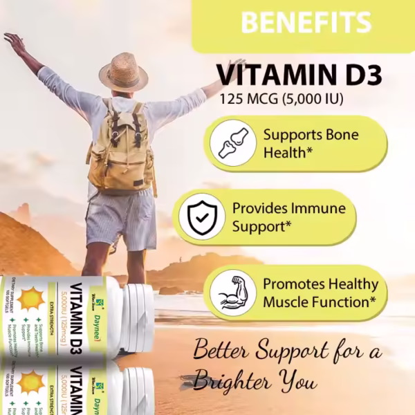 Daynee Vitamin D3 125mcg capsules benefits